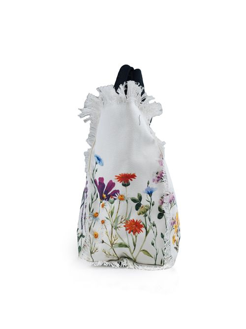 Borsa Vanity Floral Garden in cotone Mc2 Saint Barth | VANITY06646H FLORAL GARDEN 01